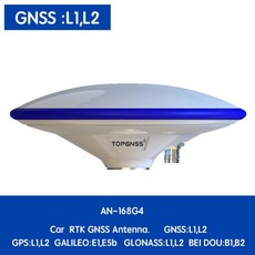 TOPGNSS 고정밀 농업용 RTK 로버 gnss 안테나 zed f9p GPS G SS 갈릴레오 GNSS L1 L2, 1개