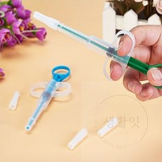 생활잇 반려동물 약 주사기 강아지급식기 동물약먹이는주사기, 그린, 1개