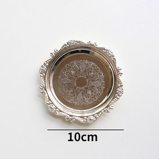 뷔페트레이 디저트 쿠키 철제 보관 트레이 파티 케이크 캔디 플레이트 스탠드 차핑 접시 뷔페 식기 홈 데코, [01] Silver Tray