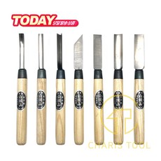 철마 백두산 조각도세트 7PCS 조각칼 목공 원예 목공예 판화 학교실습용 우드 고무판 전문가 카리스툴