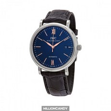 정품 IWC 포르토피노 오토매틱 청판 레더 IW356523