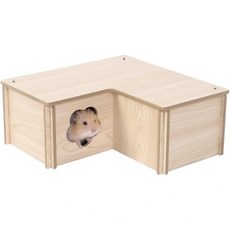 Marchul Multi-Chamber Hamster Wooden House Maze: Multi-Room Hideouts & Tunnel Exploring Toys for Ham, 1개