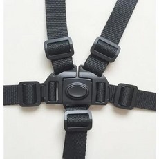 14세이상 유모차 안전 벨트 범용 5 포인트 하네스 높은 의자 어린이 식사, 02 Black