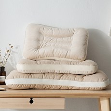 일자목베개 목쿠션 학생베게 헤드싱글 베개솜, T05-영광 그레이 : 학생스타일 38*58cm(480g이성 솜충전)사용 6-12세