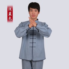 산골 사람 운동 키즈 샌드 태극복 여성 겨울 가을 계절 두꺼운 융털 보온 중국식 태극 권법 무술 룩 남성