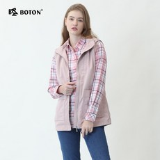 밍크베스트 Boton/버튼 뉴타입 상의 여자조끼 코디하기쉬운 루즈핏