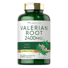 미국 Carlyle Valerian Root 2400mg 240캡슐 칼라일 발레리안 루트 뿌리 고함량 발레이안 추출물, 2개, 240정