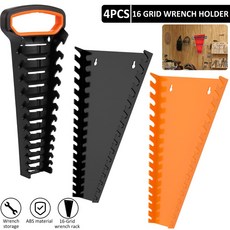 거치대 벽걸이 스패너 수공구 정리함 렌치 분류기 SAE 보관용 트레이 5mm-27mm 2 개 4, [01] A Black Red 2개, 2개