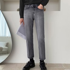 조군샵 슬로우 흑청 레직기 데님 팬츠_P5838