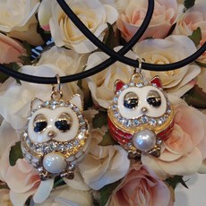 부엉이목걸이시계