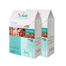 [더독] 닥터소프트 치킨 노령견용 1.2kg X 2개, 상세 설명 참조