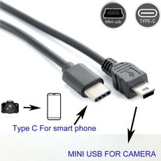 C타입 미니 USB OTG 케이블 캐논 550D 600D 650D 500D 450D 60D 400D 000D 카메라 휴대폰 사진 비디오 편집 - 캐논카메라450d