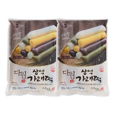 다원 웰푸드 시원해야 맛있는 삼색 가래떡 530g*2봉, 단품, 530g, 2개