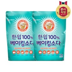 한입 100% 베이킹소다 리필형, 2kg, 2개