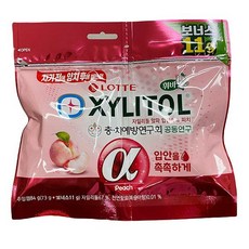 롯데 자일리톨알파입안촉촉피치리필, 84g, 2개