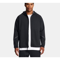 언더아머 UNDER ARMOUR 1386543 001 블랙 남성 UA 언스타퍼블 플리스 그리드 풀 집업 자켓 운동복 트레이닝자켓 660313