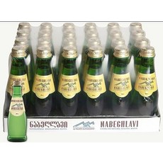 Nabeghlavi Navegravi 천연 탄산 함유 고 미네랄 건강 물 (유리 병 200ml), 200ml, 1개 - 글라비