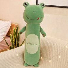 솜포함 바디필로우 인형 공룡 부드러운 인형 애착, 개구리_90cm