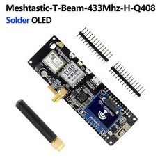 TTGO Meshtastic T-Beam V1.2 ESP32 LoRa GPS 개발 보드 OLED 디스플레이 릴리고 용 SX1278 SX1276 433 868 915 923MHz, [04] 433Mhz-H-Q408, 1개