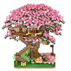 레고호환블럭 벚꽃트리 하우스 열차, 벚꽃 트리 하우스A 2138PCS