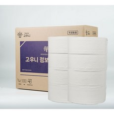 고우니 천연펄프 점보롤 2겹 대용량 화장지, 1개, 8개입, 300m