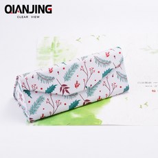 QianJing 러블리 접기 선글라스 케이스 Protable 라이트 삼각형 폴드 안경 케이스 안경 선글라스 프로텍터 박스/QianJing Lovely Fold Up Sunglasses Case Protable Light Triangular Fold Glasses, 1개