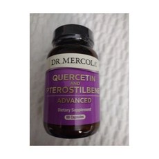 Dr. Mercola Quercetin & Pterostilbene Advanced Dietary 60 Count 10/30/2024 721606, 1개, 60정 - 닥터머콜라