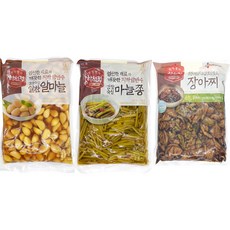 하선정 (무료배송) 절임류 세트 (알마늘 1kg+마늘쫑 1kg+장아찌 1kg), 1개, 3000g
