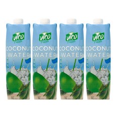 비코후레쉬 무첨가물 100% 코코넛워터 1000ml 4개, 1L
