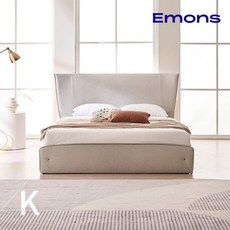 에몬스 [★협탁 증정★] 프리미엄 가죽 침대 K, 블루