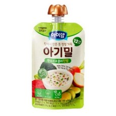 아이얌 아기밀 한우브로콜리 진밥, 혼합맛(한우/브로콜리), 100g, 10개