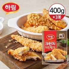 하림 [냉동] 크런치 치킨핑거 400g×3개, 3개, 400g