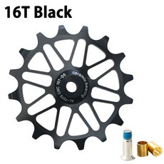 변속기 16T 18T 세라믹 풀리 후면 자키 휠 가이드 자전거 부품 Shimano R8000/R8050/R8070/R9170/R9150/R9100/8800RD, [01] 16T Black, 1개