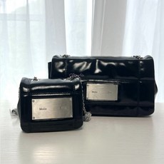 (백화점상품) 마뗑킴 클래식 체인 퀄팅 숄더백 가방(미니정사각 직사각)