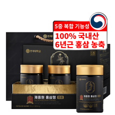 연세대학교 제중원 5중 복합 기능성 6년근 홍삼정 2병 선물세트 + 쇼핑백, 250g, 5세트