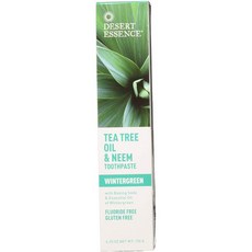 사막의 에센스 천연 티 트리 오일과 Neem 치약 Wintergreen 6.25 Oz 3 팩, 1