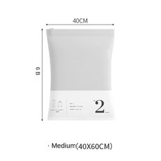 보관 여행 진공 특수 수하물 의류 핸드 비펌핑 에어 재킷 롤 가방 다운 압축 3768, 2개, 2) 2PCS - Middle 40X60mm