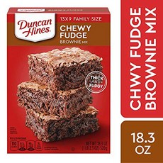 Duncan Hines Extra think fudge Brownie mix 3 boxes 던컨 하인즈 엑스트라 싱크 퍼지 브라우니 믹스 3박스, 1.69kg, 1개