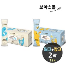 얼려먹는 아이스크림 밀크 1곽 + 얼려먹는 아이스주스 망고 1곽, 1개, 85ml