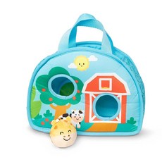 Melissa & Doug Rollables 휴대용 토트백 기린 유아 및 장난감 (2개), Melissa & Doug Rollables 휴대용 토