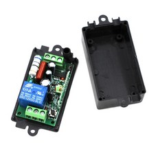 새로운 ac110v 220 v 1ch 10a 원격 제어 라이트 스위치 릴레이 출력 라디오 수신기 모듈 + 케이스