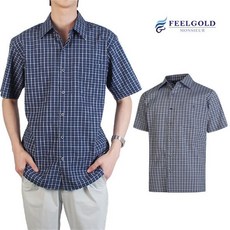 남자시어서커반팔셔츠