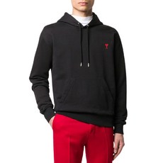 아미 20FW 스몰 하트로고 후디 블랙 H20HJ008 730 001