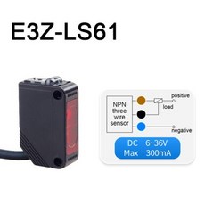 적외선 광전 스위치 센서 브래킷 포함 확산 반사 DC12V-24V E3Z-D61 D81 E3Z-T61 T81 E3Z-R61 R81 LS61