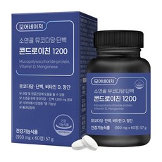 모어네이처 관절연골 소연골 뮤코다당 단백 콘드로이친 1200, 3개, 60정