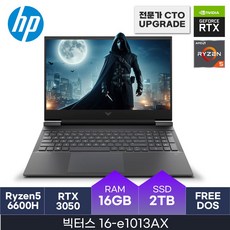 HP 빅터스 16-e1013AX, Free DOS, 16GB, 2TB, 블랙