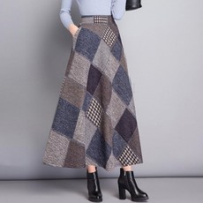 kirahosi 여성 A라인스커트 가을체크스커트 해외배송 496호+덧신증정 DFwztihf