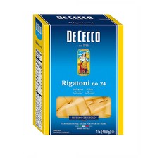 De Cecco 데체코 파스타 리가토니 No.24 453g 5팩 Pasta Rigatoni, 5개