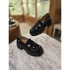 [고세] OZP4F031 스타포인트 에나멜 스퀘어 로퍼 (OZP4F031 BK)
