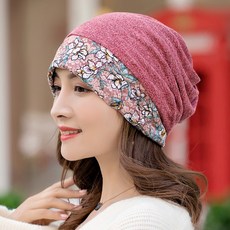 여성 봄가을 레이스 반다나 겨울 투웨이 넥워머 베레모 스타일리쉬 산후 조리